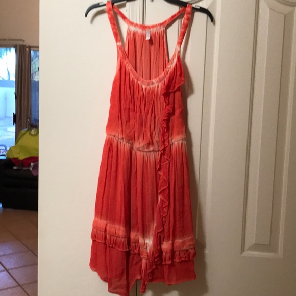 Free People Bohemian Orange Tie Dye - Picture 3 of 7